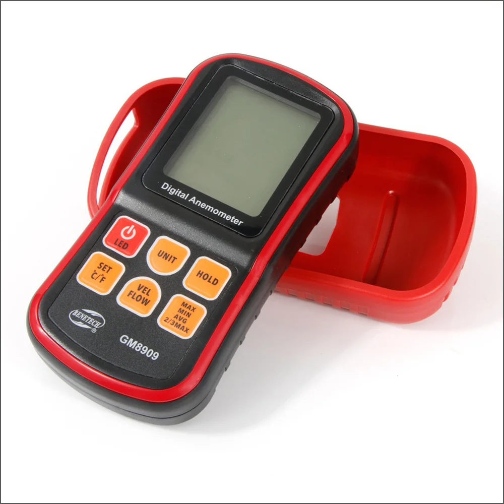 

BENETECH GM8909 Anemometer Wind Speed Meter Digital Wind Speed Meter Anemometer Anemograph 45m/s Hot Wire Anemometer Sensor Tool
