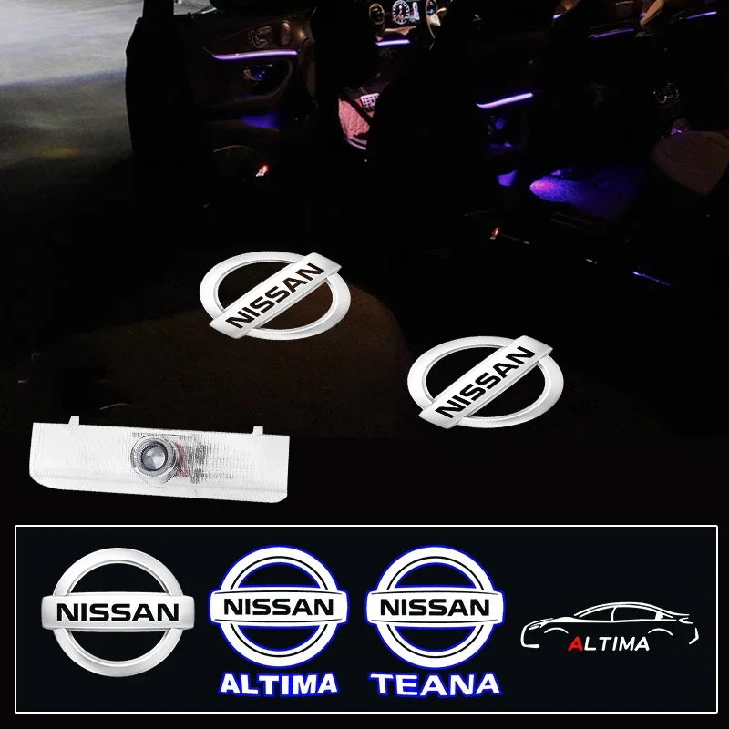 2 шт. светодиодный светильник с логотипом приветствия двери автомобиля