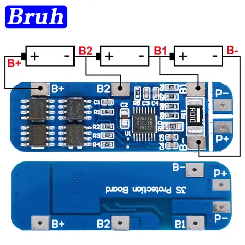 Литий-ионный регулятор напряжения 3S 12В 10A