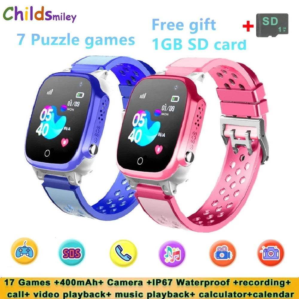 Детские Смарт-часы с камерой видео музыкальным проигрывателем