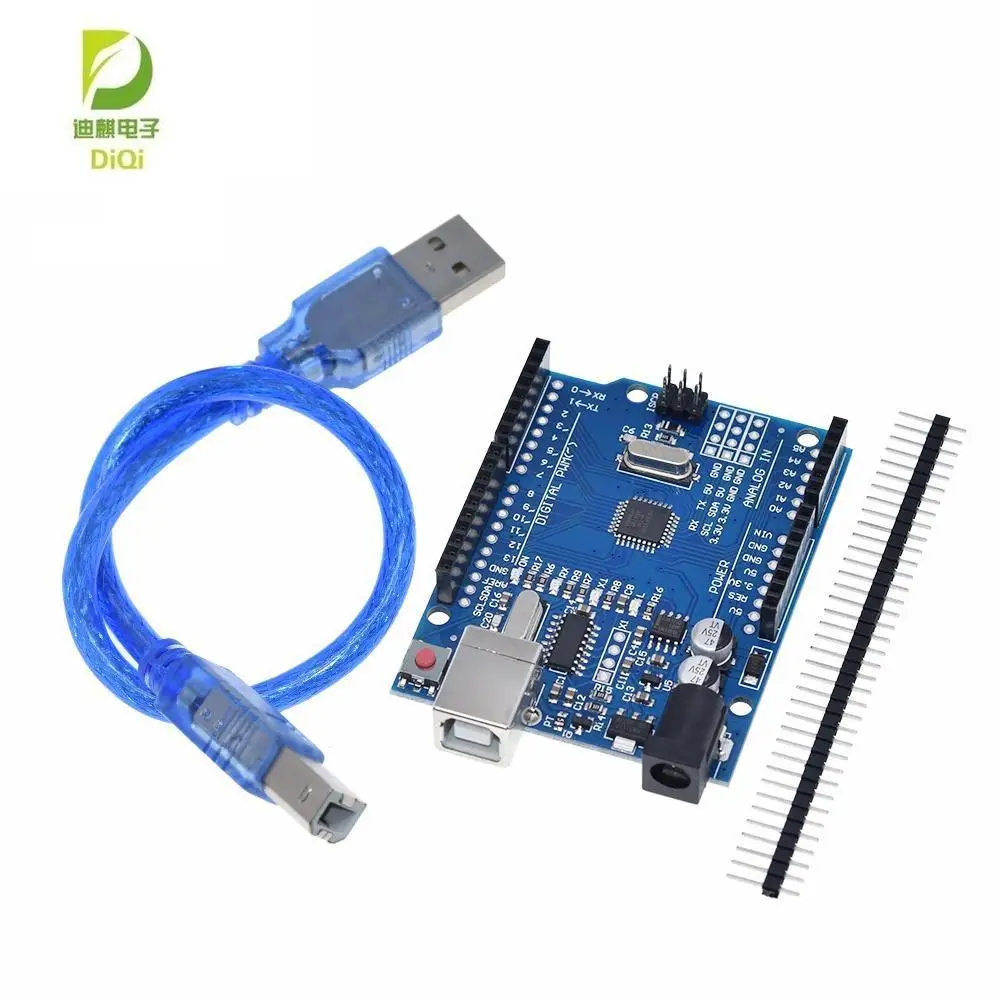 

1PCS high quality One set UNO R3 (CH340G) MEGA328P for Arduino UNO R3 + USB CABLE ATMEGA328P-AU Development board