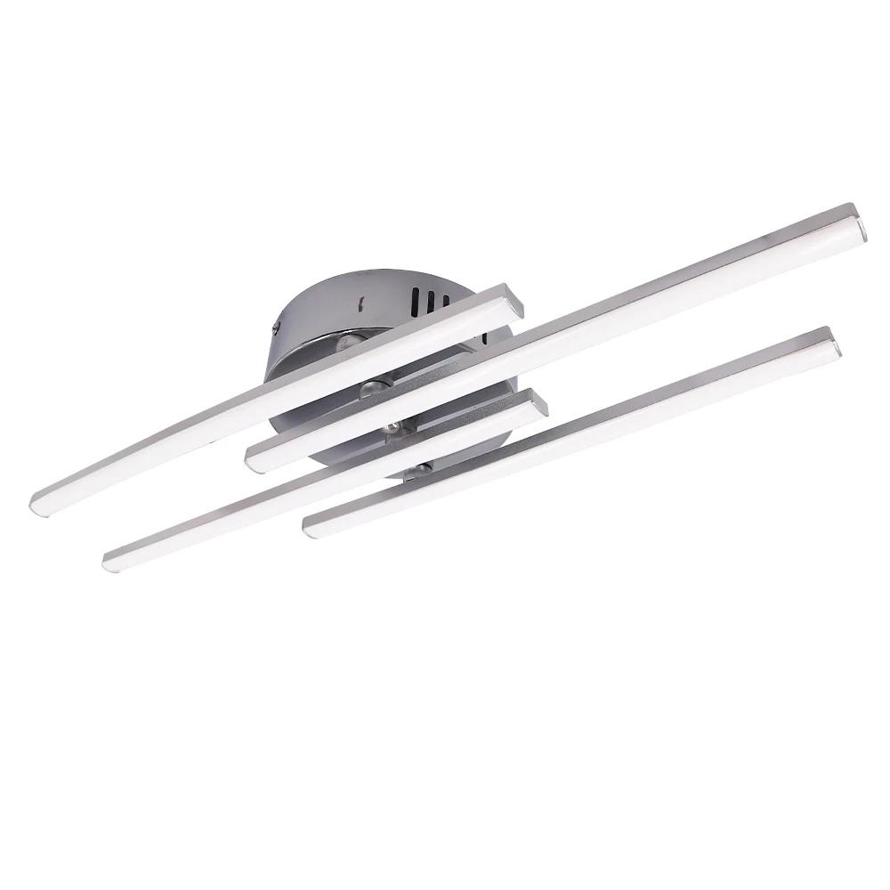 

12W 18W 24W LED Ceiling Lights 2 3 4 Light Bar AC85-265V Curved Design Kitchen Living Room Lamp Indoor Decoration Home Lighting