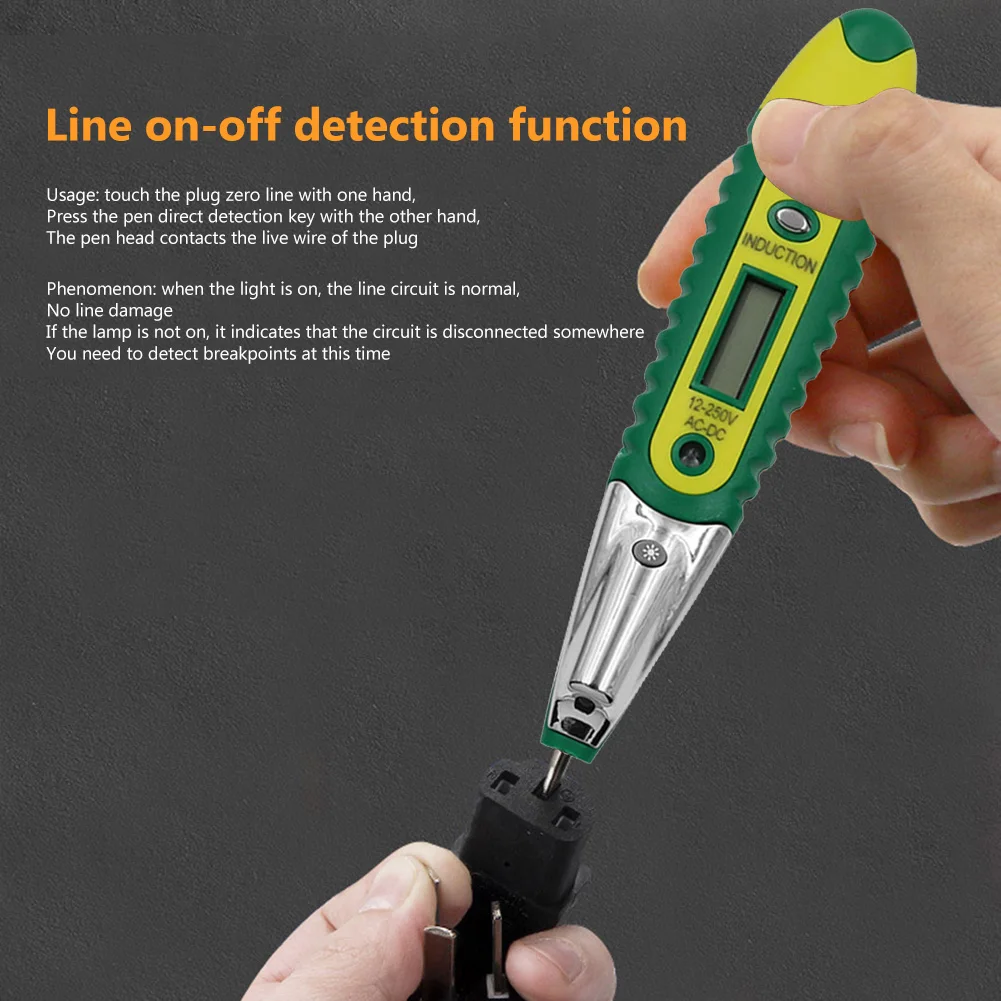 

СВЕТОДИОДНЫЙ цифровой дисплей, тестер напряжения переменного тока, изоляционная ручка светильник светлым износостойким карандашом высоко...