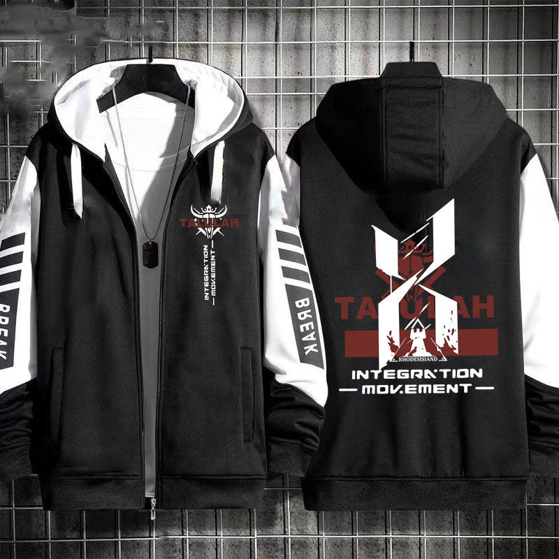 Hot Game Arknights Zip Up Hoodie Women Men Harajuku Sweatshirt Streetwear Hip Hop Talulah Arutorias Cosplay Zipper Hooded Jacket