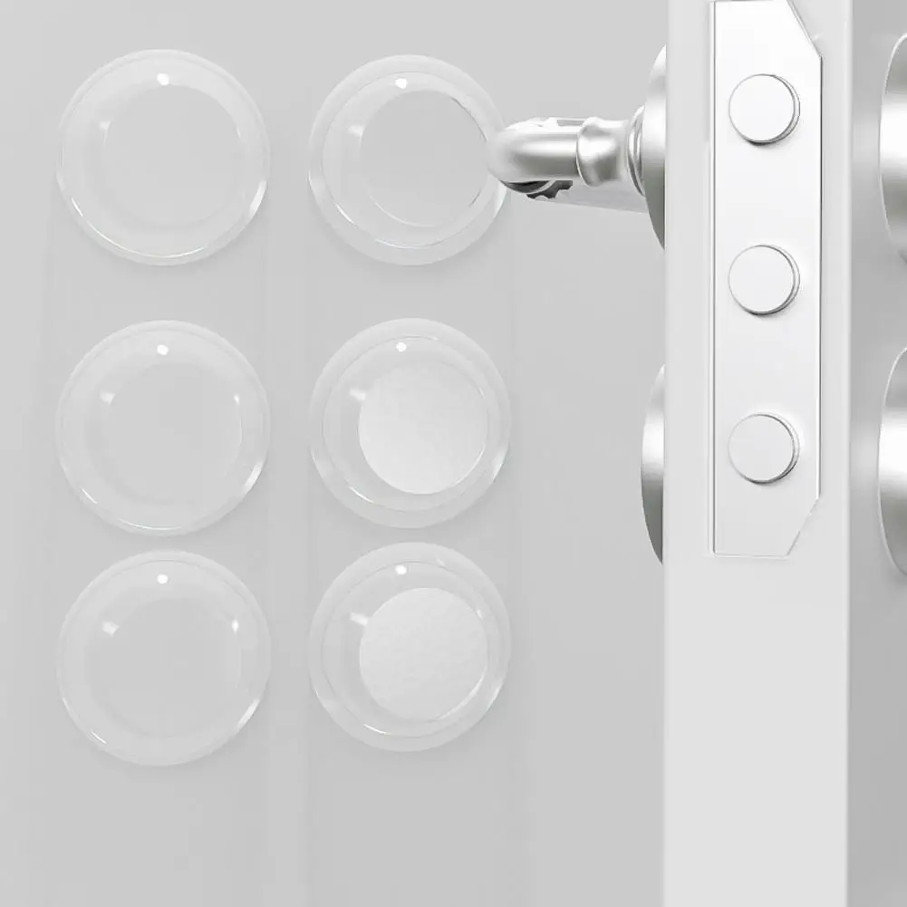 

Door Buffer Door Stopper Wall Buffer Rubber Handle Buffer Wall Protection Door Knob Bumper 47mm Transparent Furniture Door Stop