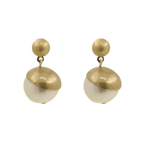 Винтажные стеклянные жемчужные Висячие серьги для женщин модные длинные эффектные свадебные женские ювелирные изделия в подарок