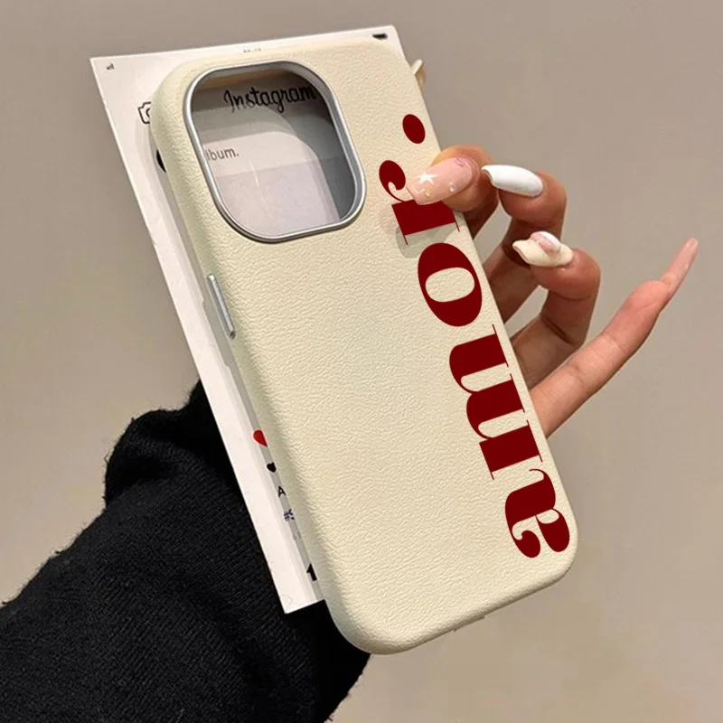 Фото Красный чехол для телефона с художественным узором личи для iPhone 17 16 Pro Max Air 15 14 13 12 11 XS X XR 7 8 Plus 16e SE Soft Cover №1