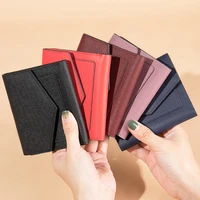 2022 casual mens and womens coin purse leather large capacity multi bank card holder short section first layer cowhide wallet