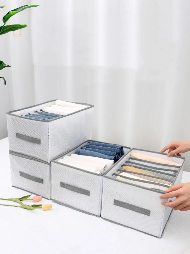 

upgraded clothes storage box Folding Underwear Organizers Divider Boxes Storage Organizer for clothes Foldable Drawer Organizer