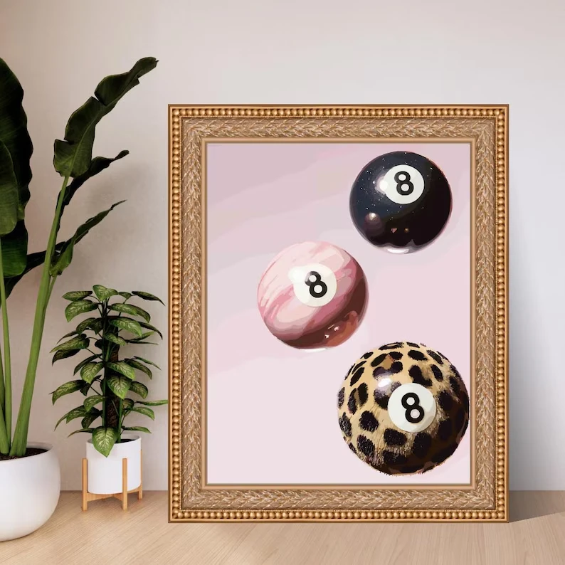 

Розовая Пантера И Гепард, Счастливая 8-конечная Звезда, Холст С Принтом, Современное Абстрактное Искусство Для Гостиной, Спальни