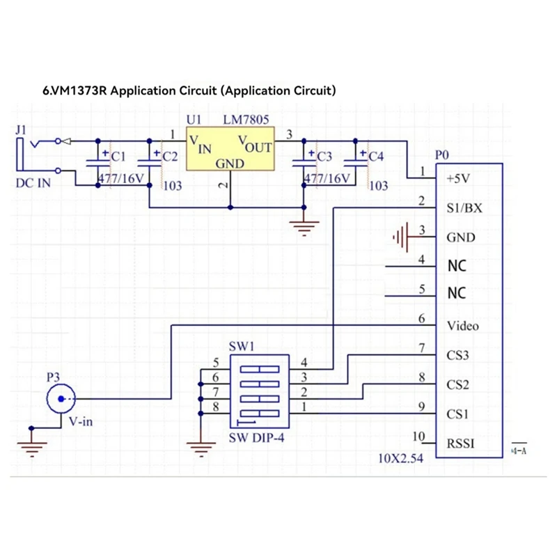 VM1373R 1.2G 1.3G 9-канальный аналоговый приемник VRX высокая чувствительность сильный