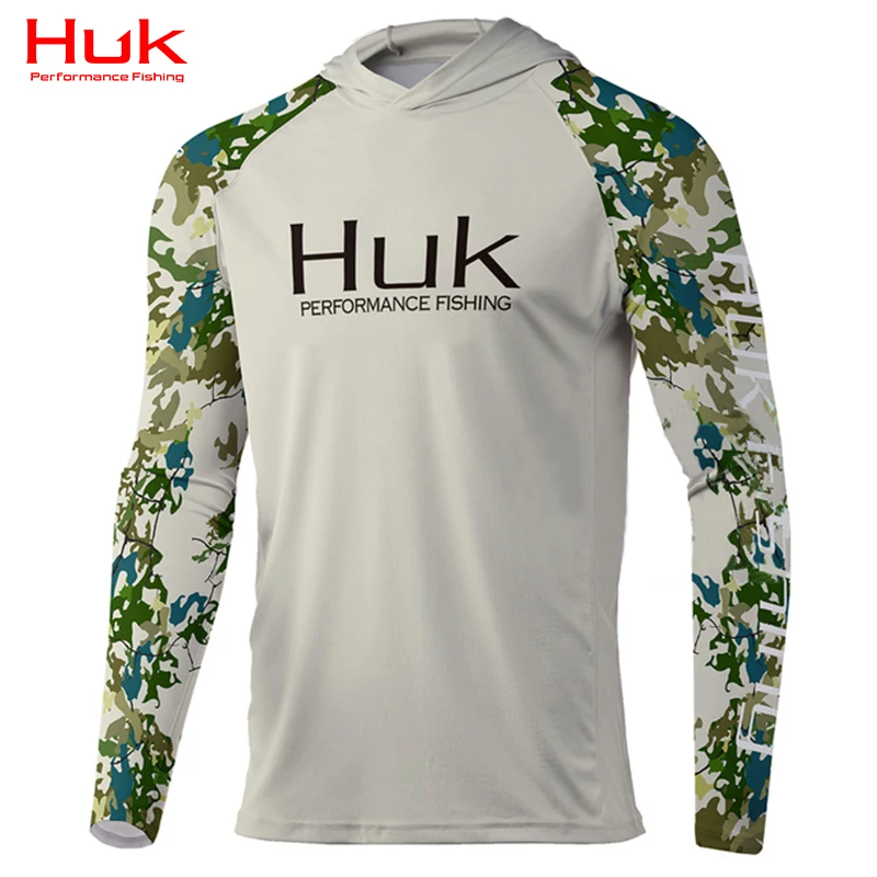 

2023 New Men Fishing Shirts Long Sleeve Fishing Clothing Outdoor HUK Summer UPF 50 Moisture Wicking Jersey Uv Protection Apparel