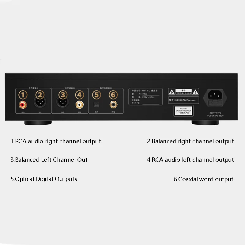 Флагманский hi-fi проигрыватель компакт-дисков полный баланс встроенный 5 Op-amp