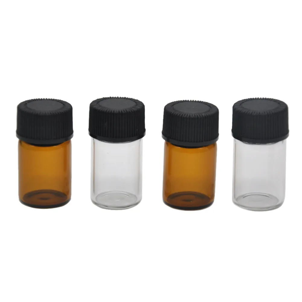 

1Pcs Mini Glass Stash Jar 27/42MM Airtight Smell Proof Herb Stash Container Vacuum Seal Tobacco Pill Box Smoking Accessories