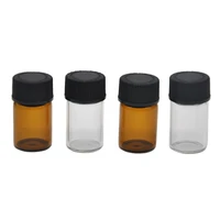 1pcs mini glass stash jar 2742mm airtight smell proof herb stash container vacuum seal tobacco pill box smoking accessories