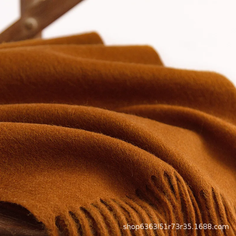 Новинка 2024 шарф из 100% шерсти внутренней Монголии осенне-зимний женский