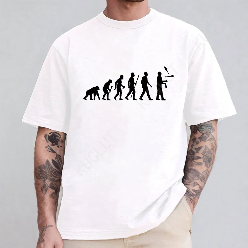 Men's T-shirts Summer Clothing Casual T-Shirt Short Sleeve Shirt Jugglers Evolution Classic Fashion Tshirts