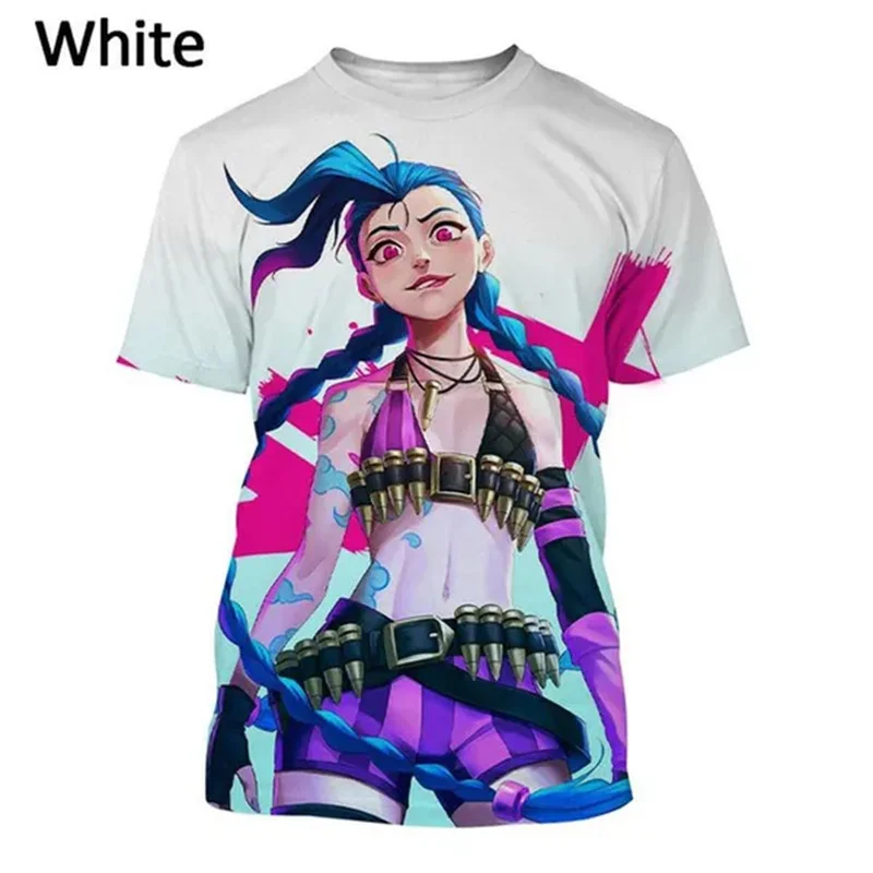 

Футболка Мужская/женская с круглым вырезом, Повседневный пуловер оверсайз с принтом Игровых персонажей, модная одежда, лето