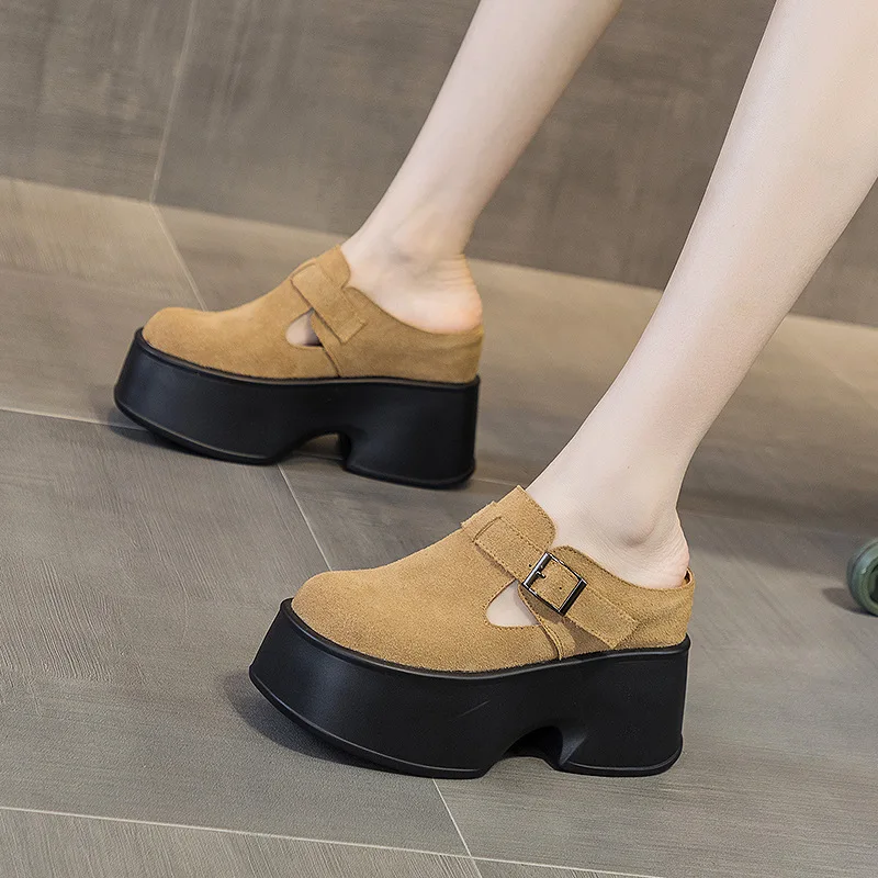 

Women's Shoes 2023 Autumn New Thick Sole Shoes Fashion Elevated Shoes