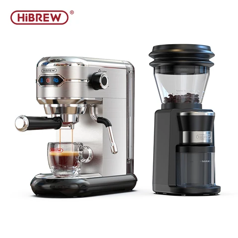 Опытная экспертная Шлифовка с автоматической кофейной мельницей HiBREW-настраиваемая шлифовальная машина для эспрессо, капельного и многого другого