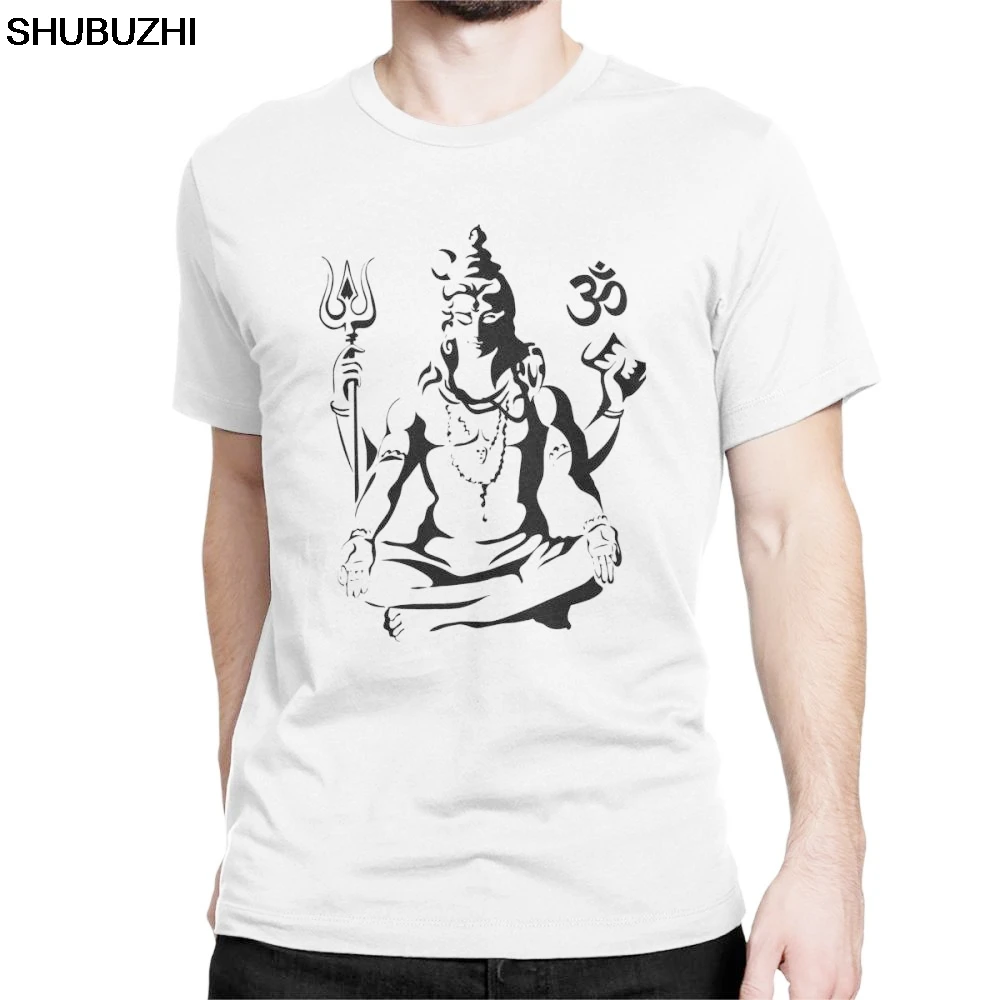 

Lord Shiva Sketch T-Shirts Men Short Sleeve Stylish Tee Shirt Crewneck Cotton Clothes Travel T Shirt euro size drop shipping