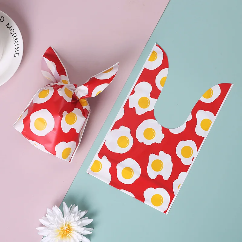 Пластиковые пакеты с кроличьими ушками 50 шт.