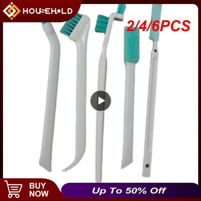 

2/4/6PCS Lid Gap Cleaning Cup Brush Durable Small Brush Handle Lengthened Dense Brush Milk Bottle Brush Cleaning Brushes