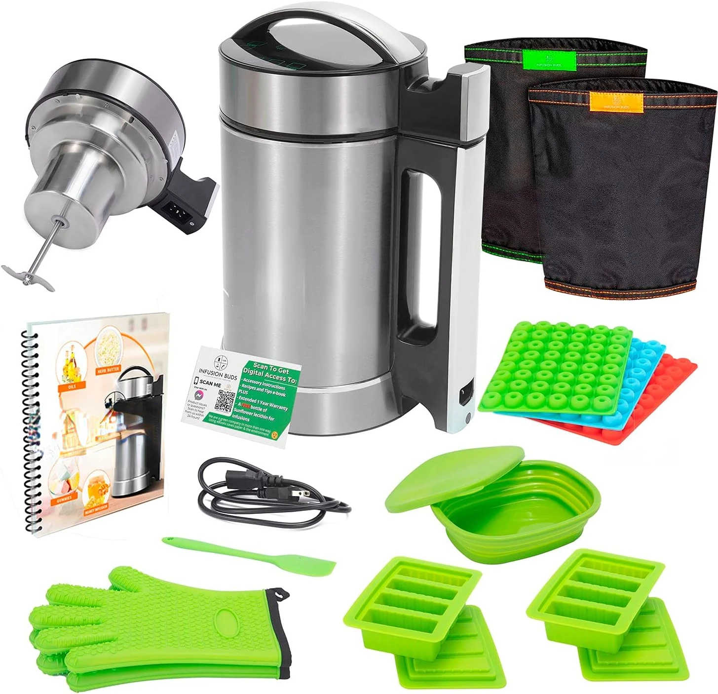 

Buds Butter Infuser Machine- Herbal Butter Maker Machine | Herbal Butter & Oil Infuser Machine. Butter Machine | Includes De