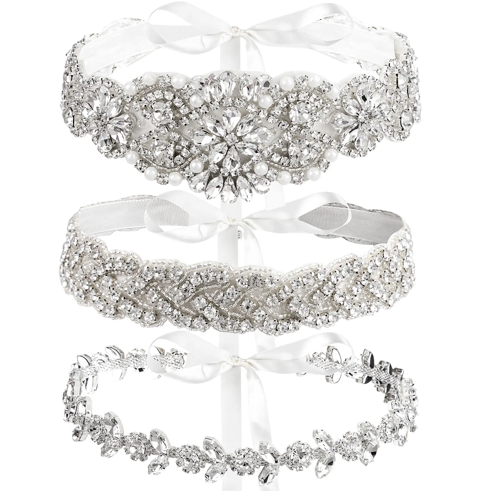 

3 шт., ремни со стразами