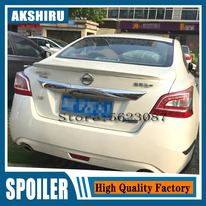 

For nissan teana/altima 2013 2014 2015 car decoration unpainted rear spoiler high quality ABS material roof tail wing