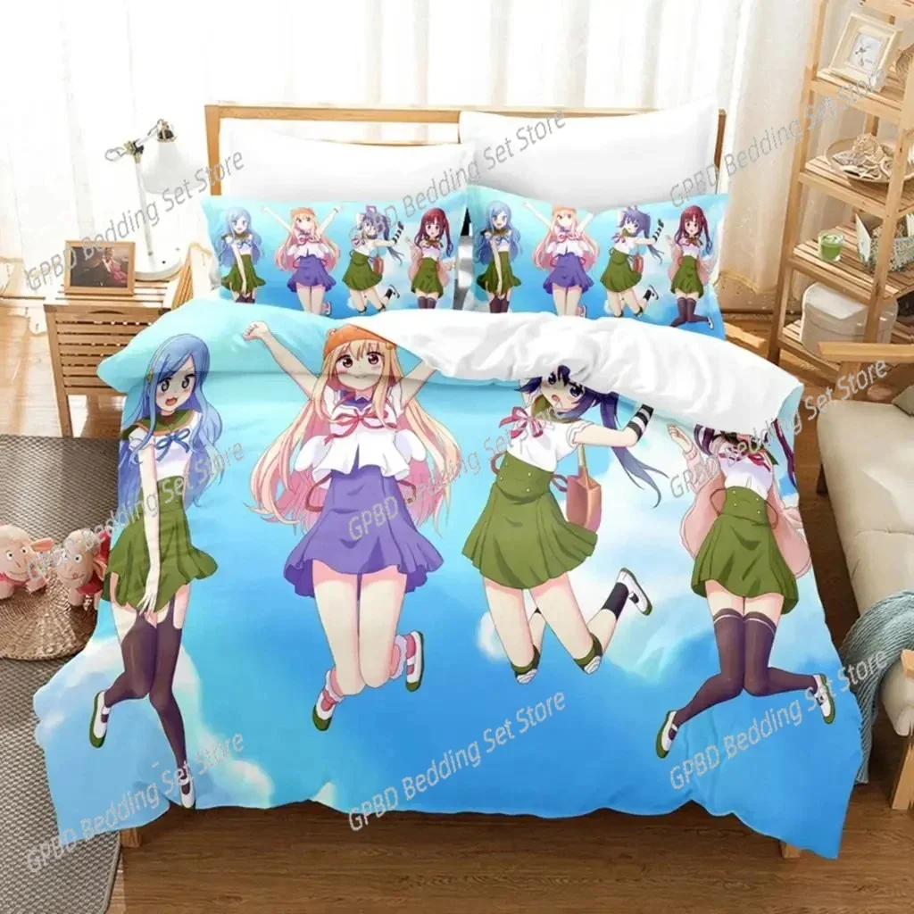 Фото 3D-принт аниме Himouto! Комплект постельного белья Umaru-chan Single Twin Double Queen King Cal King Size Комплект постельного белья №5