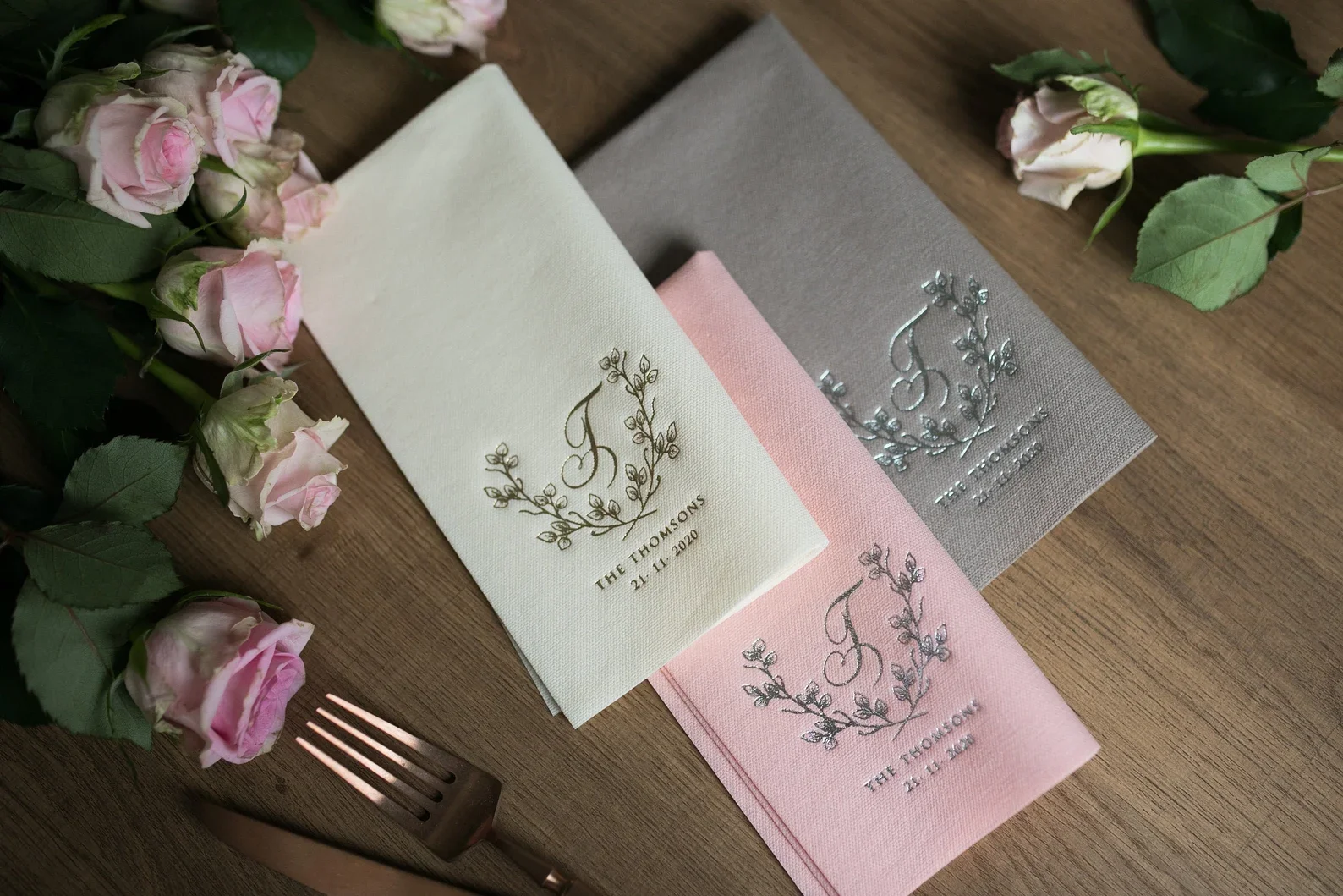50pcs Personalized napkins DINNER serwetki Bedruckte Servietten Hochzeit Napkins Wedding