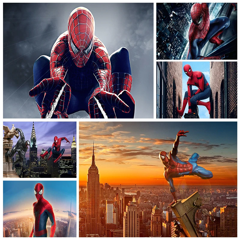 

Disney Cartoon Marvel Hero Spiderman Canvas Painting For Bedroom Kids Room Decoration Wall Art Posters Prints Gifts Home Decor