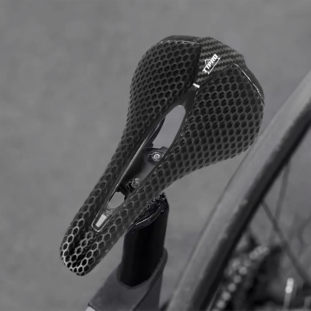 TTPRO 3D печатное велосипедное седло из углеродного волокна Сверхлегкая полая