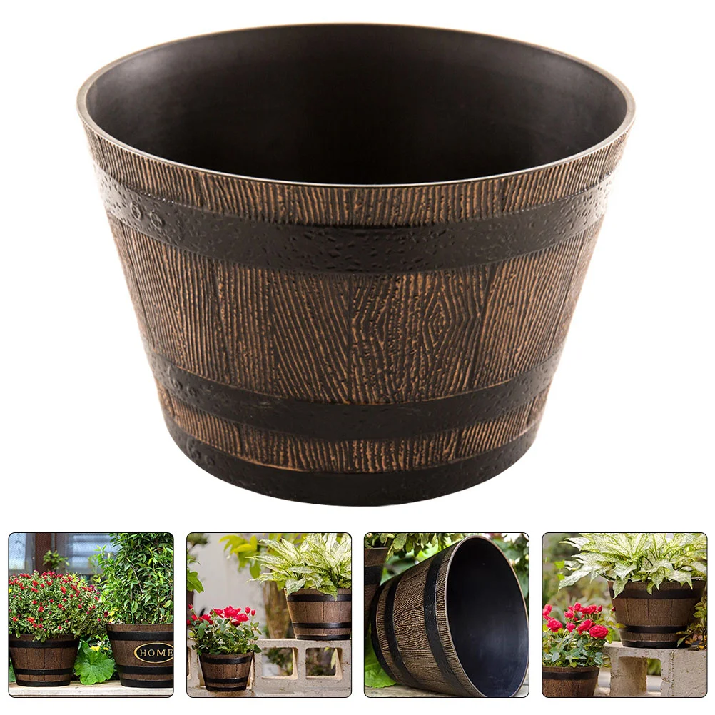 

Succulent Flowerpot Vintage Planter Garden Pots Outdoor Plants Resin Planters