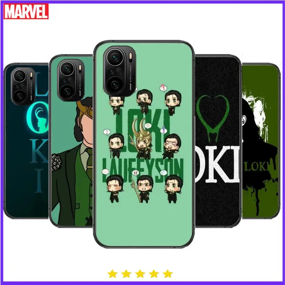 

Marvel Loki Phone Case For xiaomi redmi POCO F1 F2 F3 X3 Pro M3 9C 10T Lite NFC Black Cover Silicone Back Prett mi 10 ultra cove