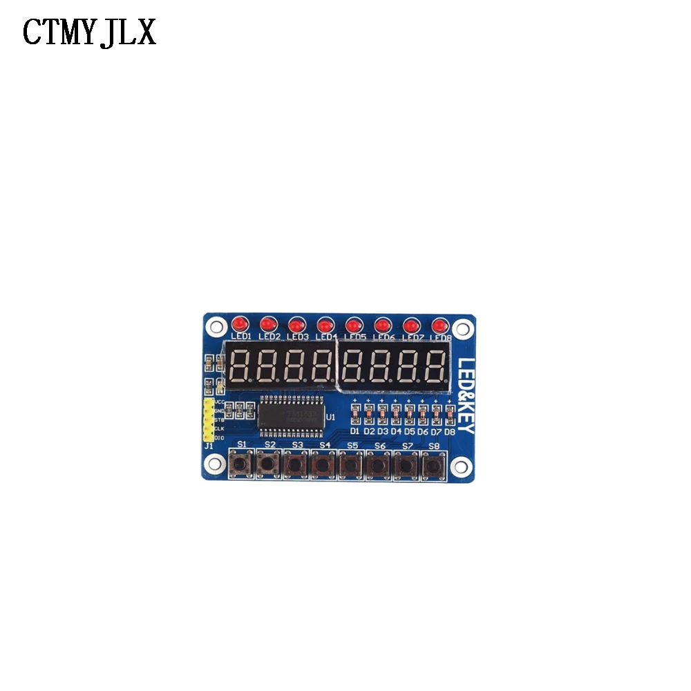

Модуль TM1638, дисплей ключа для AVR Arduino, 8-битная цифровая фотолампа, 8-битная Фотографическая плата