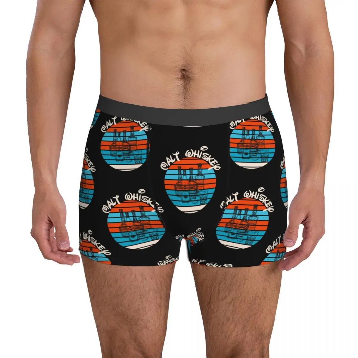 

Malt Whiskey Beer Underwear alcohol single malt bourbon Cute Panties Customs Shorts Briefs 3D Pouch Male Large Size Boxershorts