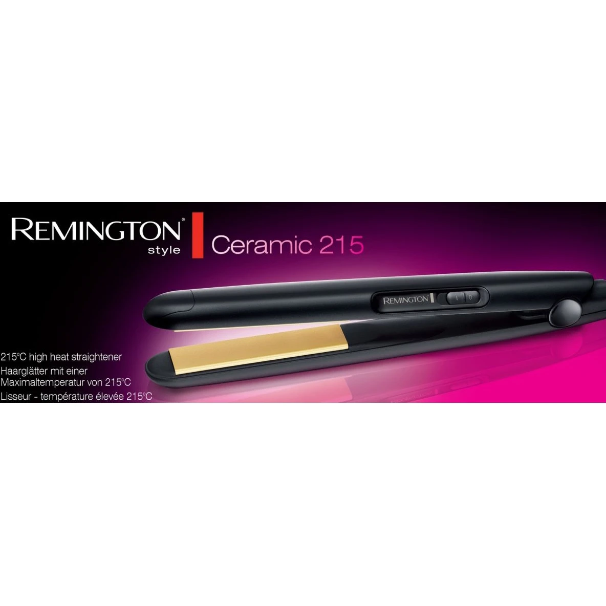Стайлер REMINGTON S1450 (Нагрев 30 сек нагрев до 215°C керамические пластины 110х25 мм) |