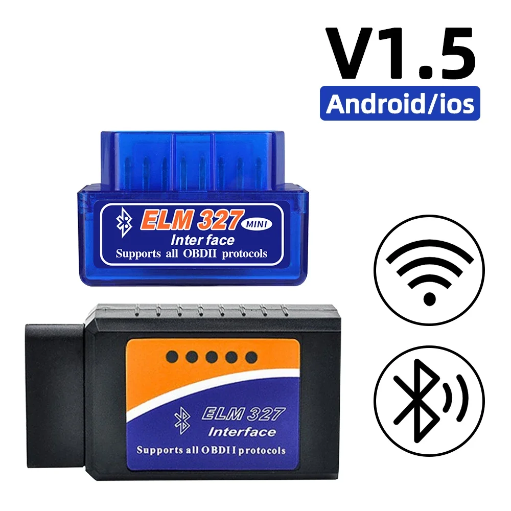 Автомобильный мини-сканер OBD2 ELM327, диагностический адаптер, тестер ...