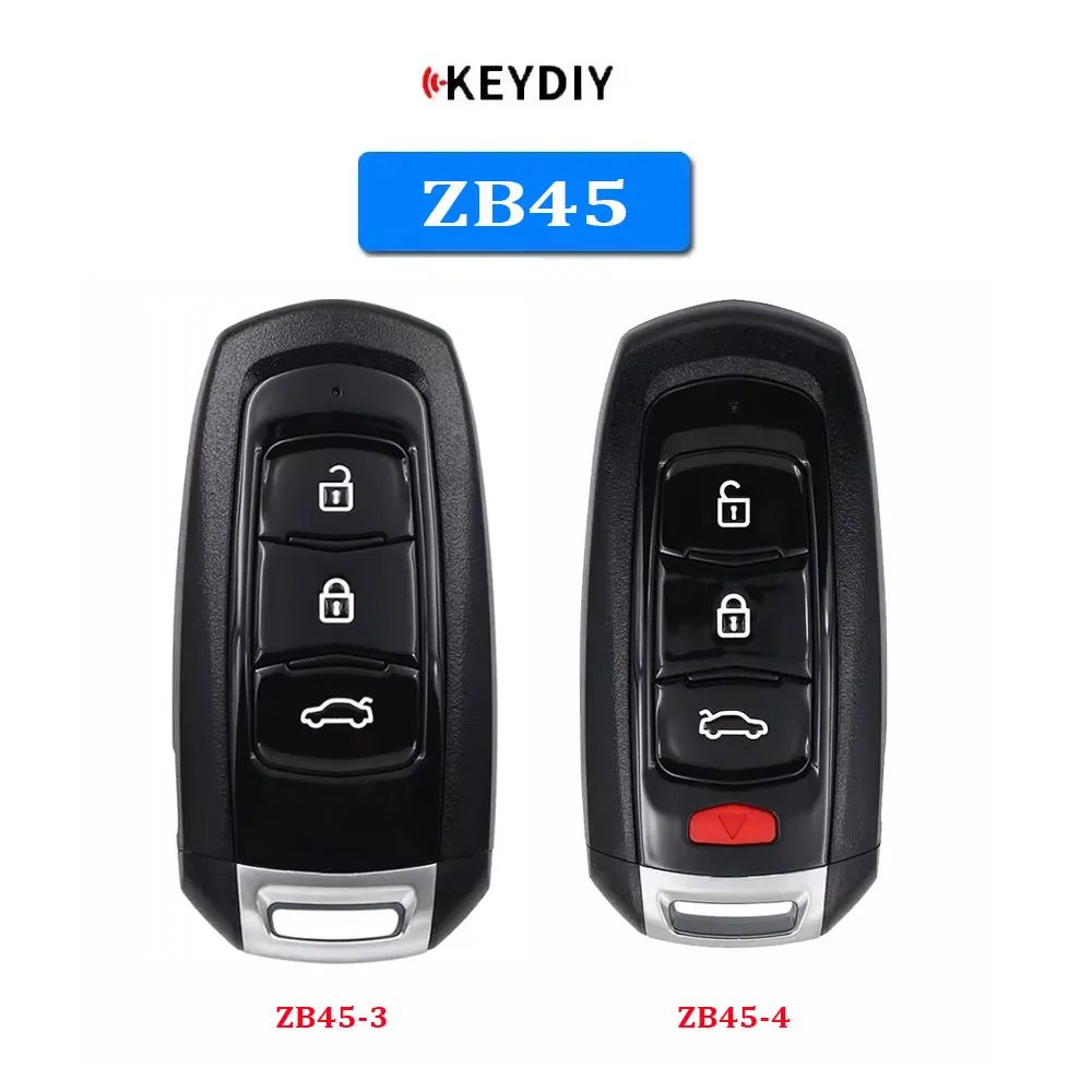 Фото Универсальный смарт-ключ KEYDIY ZB45 (ZB45-3, ZB45-4) в стиле Geely, автомобильный пульт ДУ для программатора KD-X2 №1