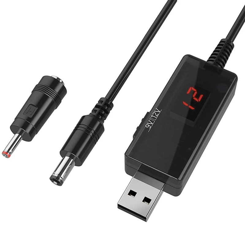 

USB-кабель 9 В, 5 В-12 В, USB-кабель 5 в постоянного тока с повышением до 9 в 12 В, преобразователь напряжения, 1 А, повышающий вольт, трансформатор, лин...