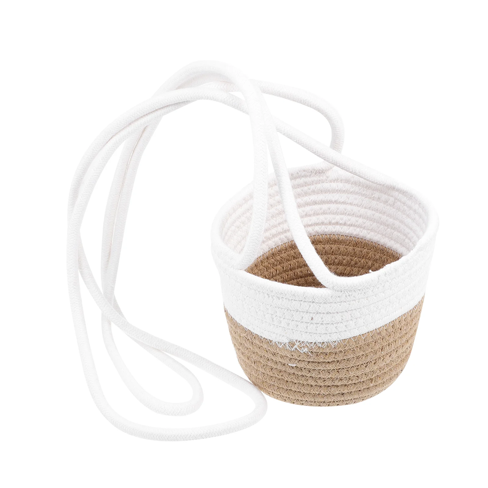 

Hanging Wall Holder Macrame Basket Flower Hanger Planters Hangerspots Baskets Woven Rope Stand Holders Pot Hemp Weaving Storage