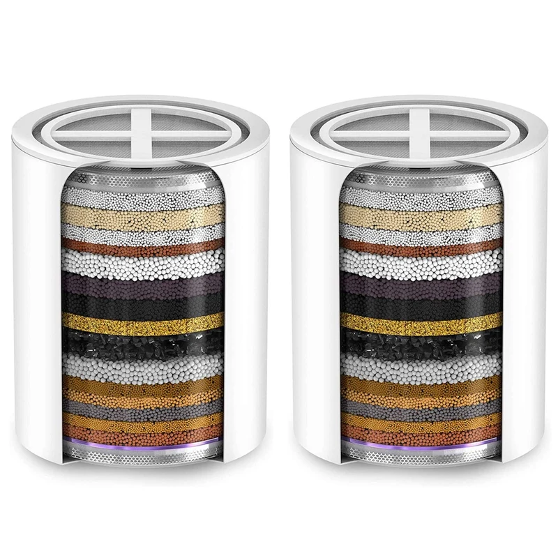 

2X 20 Stage Replacement Shower Water Filter Cartridge (No Housing), Compatible With Any Shower Filter Of Similar Design