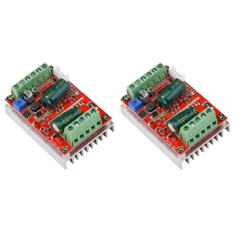 

Big Deal 2X DC 6-60V 400W BLDC Three Phase DC Brushless Motor Controller PWM Hall Motor Control Driver Board 12V 48V