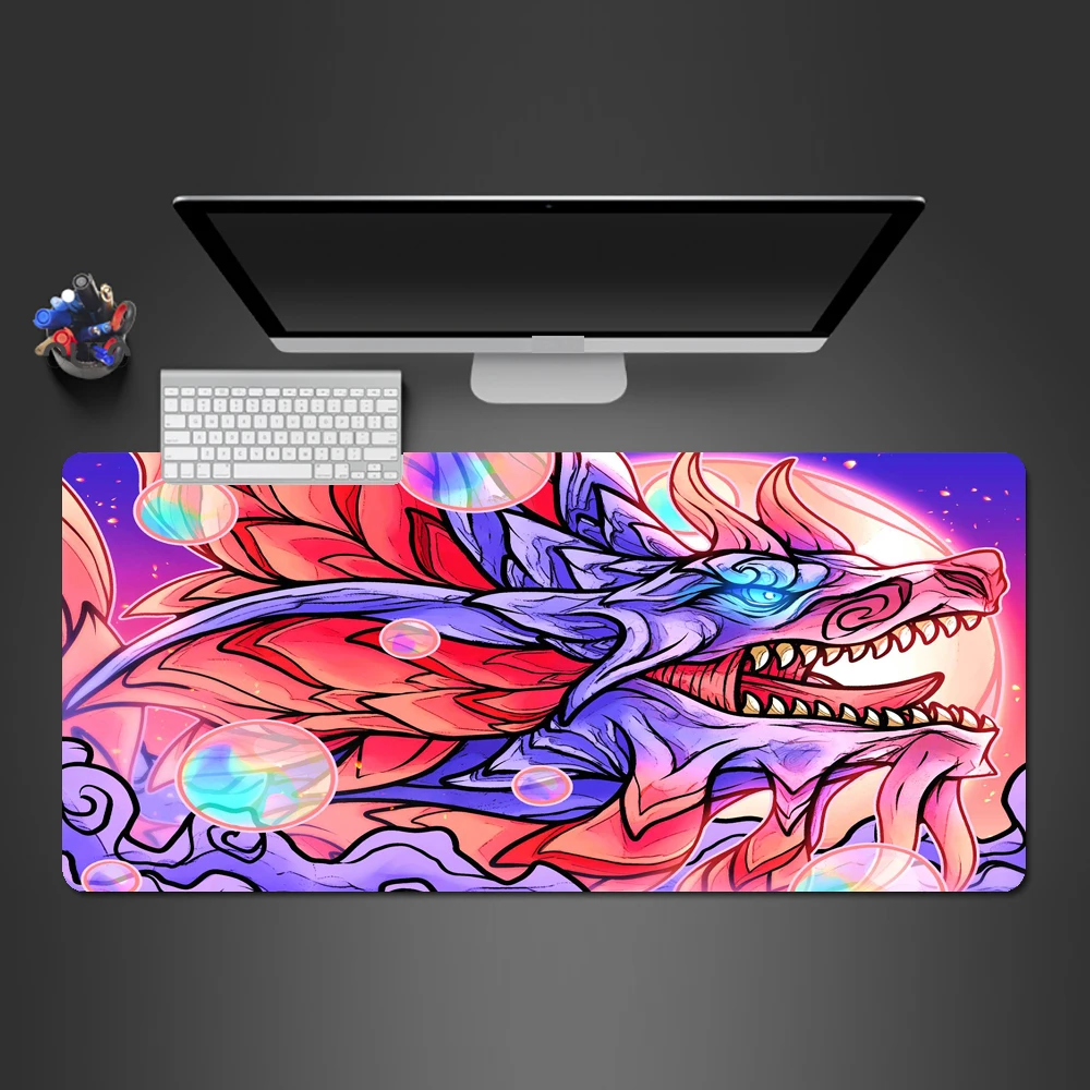 

Dragon Mat Mousepad Gamer Office Mat Mouse Pad Light Gaming Room Accessories Desk Mat Art Keyboard Mats 900x400 Mausepad Company