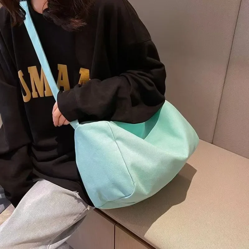 

Fashion Large Crossbody Bags for Women 2023 Canvas Girl Shoulder Messenger Book Bag Cloth Female Satchels Woman Student Handbags