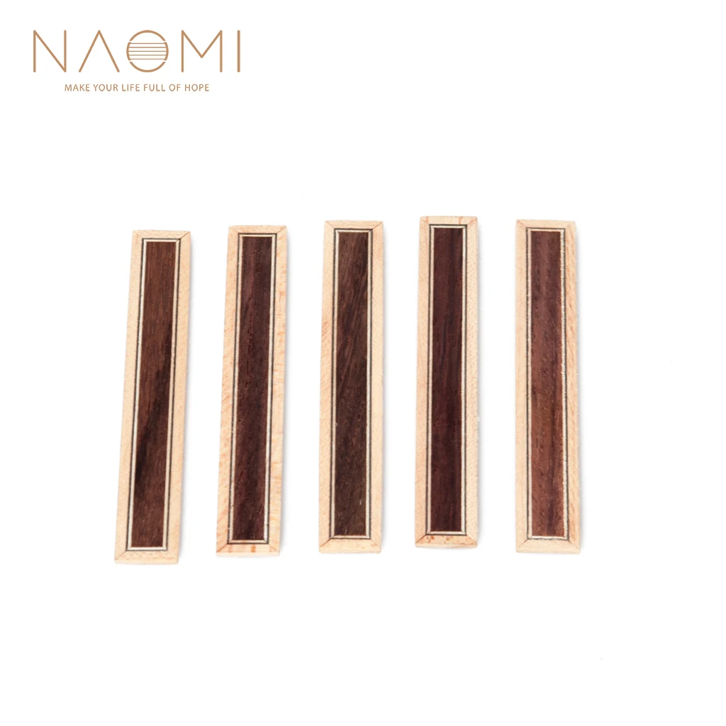 

NAOMI 5 PCS Classical Guitar Bridge Tie Blocks Inlay Rosewood Wood Frame Series Guitar Parts Accessories New A-01