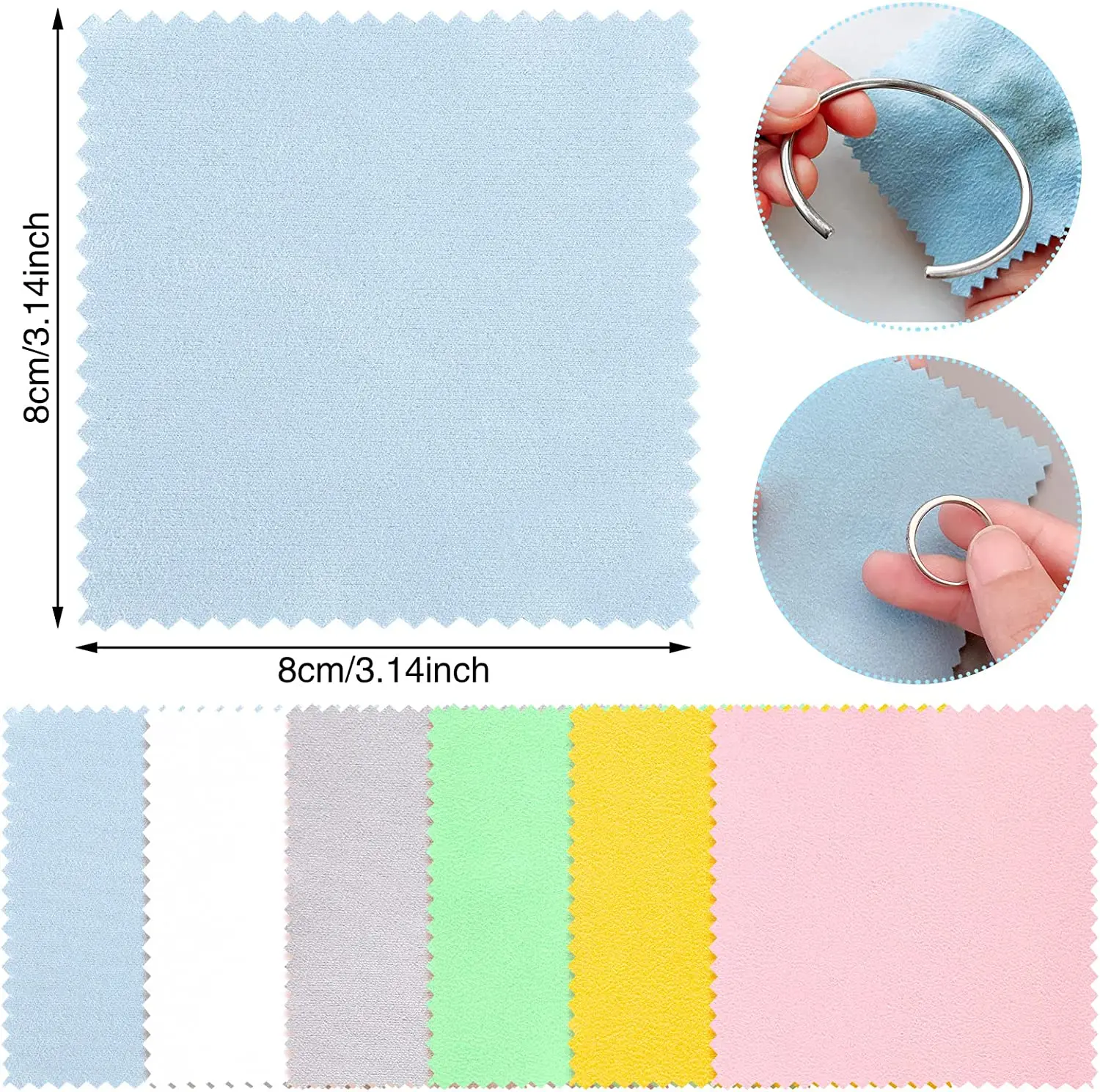 Салфетка для чистки серебряного покрытия 8 х8 см 50/20 шт.