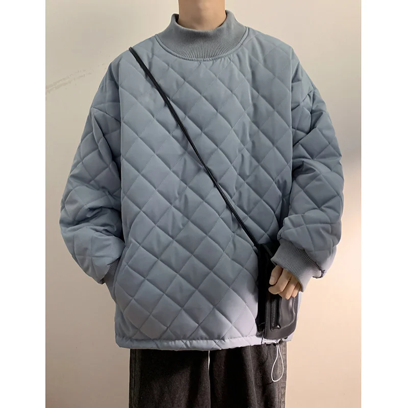 Winter Jacket Men Warm Fashion Casual Thicken Pullover Jacket Men Streetwear Korean Loose Oversize Thick Short Coat Mens Parker